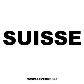 Suisse Decal