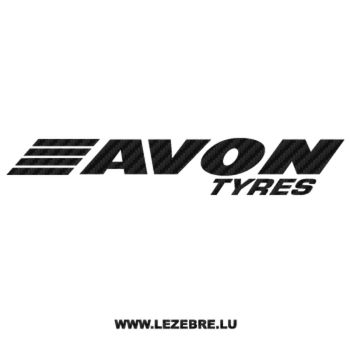 Avon Tyres Logo Carbon Decal 2