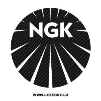 Sticker Carbone NGK Logo