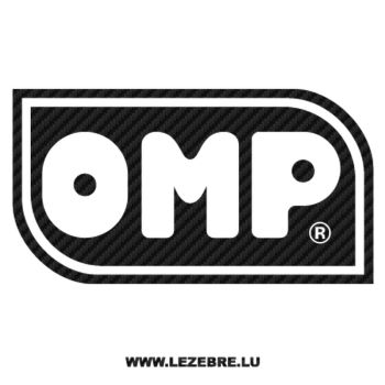 Sticker Carbone OMP Logo 2