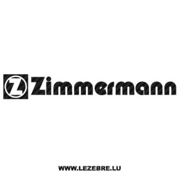 Sticker Carbone Zimmermann Logo 2