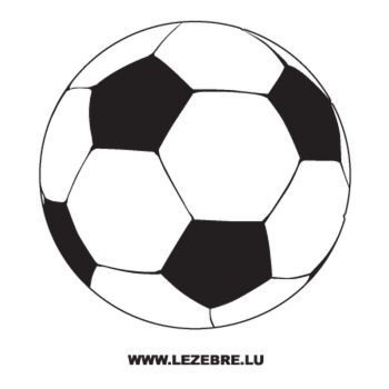 Sticker Ballon Football