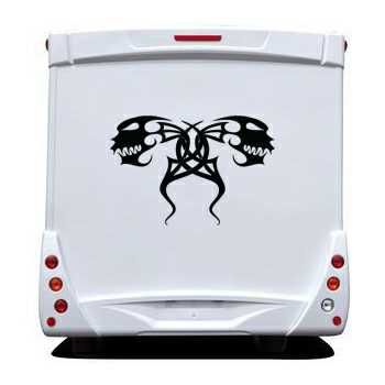 Tribal Heads of Monsters Camping Car Decal