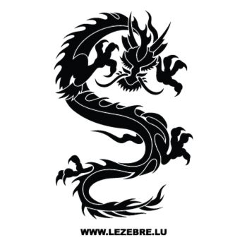 Sticker Dragon Tattoo Motif 11