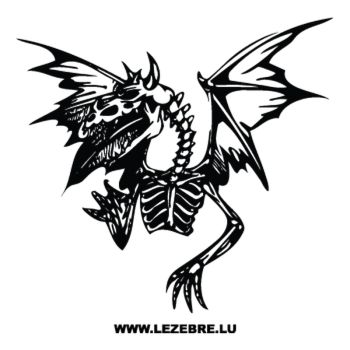 Sticker Dragon Squelette