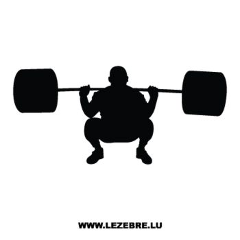 Weight Lifting Decal
