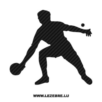 Ping Pong Player Carbon Decal
