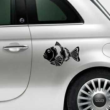 Fishes Fiat 500 Decal 2