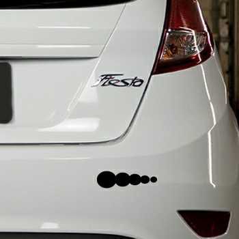 Sticker Ford Fiesta voiture tuning Bulles