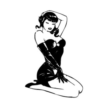 Pin Up 2 Decal