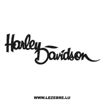 Harley Davidson Logo Carbon Decal 2