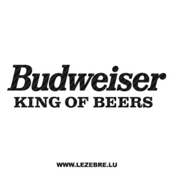 Sticker Carbone Budweiser King of Beers