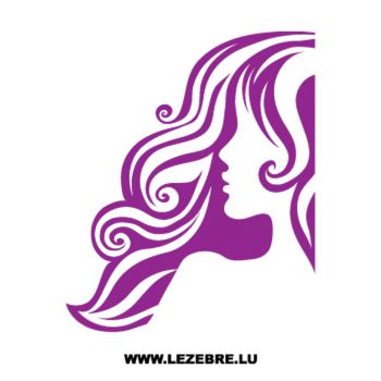 Sticker Deko Femme Silhouette Design