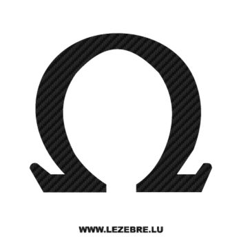 Sticker Carbone Omega Logo 2