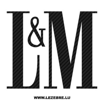 Sticker Carbone L&M Logo 2
