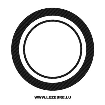 Sticker Carbone Deco Cercle 2