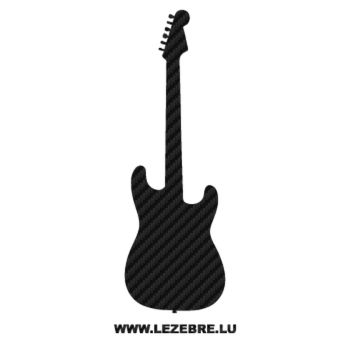 Sticker Karbon Deko Gitarre Electrique 2