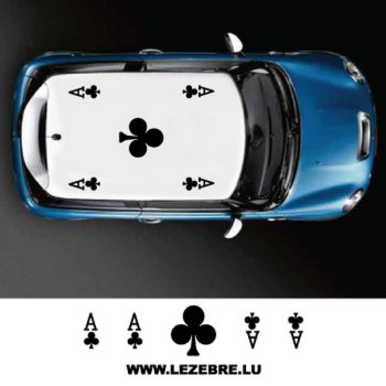 Ace of Clubs Decal