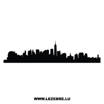 Silhouette New York City Decal 3