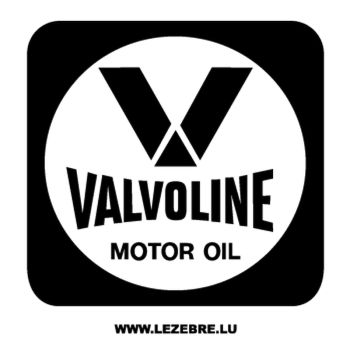 Sticker Valvoline Motor Oil