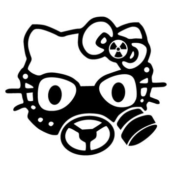 JDM Hello Kitty Nuclear Decal