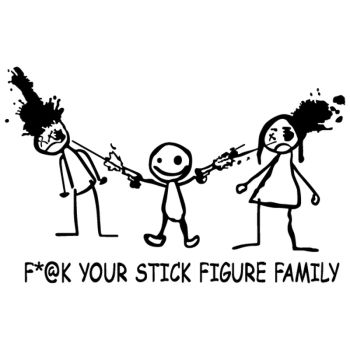 Sticker JDM F*@k Your Stick Figure Family
