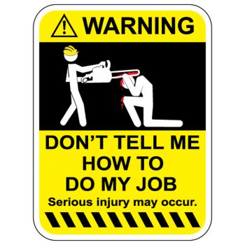 T-shirt JDM WARNING Don&#39t Tell Me How To Do My Job