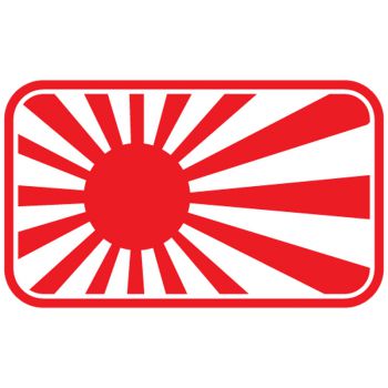 JDM Japan flag Decal