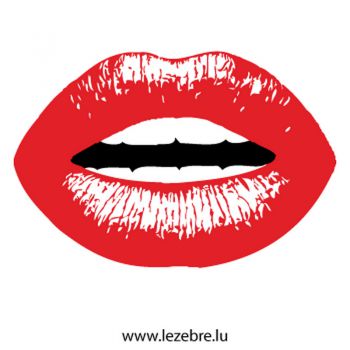 Sticker Bouche Lèvres pulpeuses