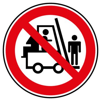 Decal passenger transport prohibited