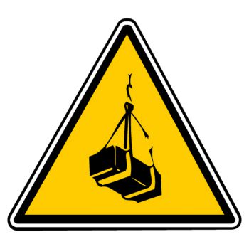 Decal danger suspended loads