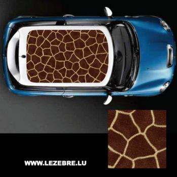 Giraffe skin car roof sticker 2