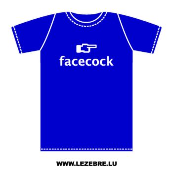 Tee-shirt Facecock parodie Facebook