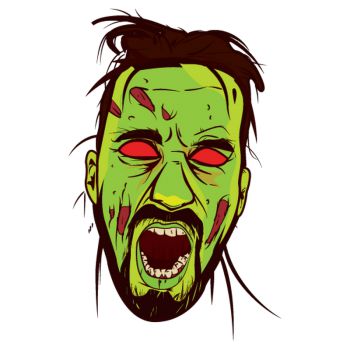 Zombie man Decal
