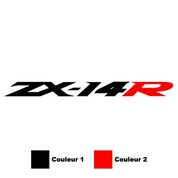 Sticker Kawasaki ZX-14R Logo en 2 Couleurs