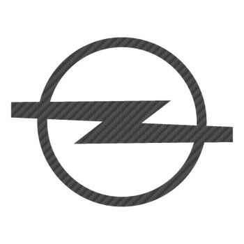 Sticker Karbon Opel Logo Ancien