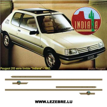 Kit Stickers Peugeot 205 Indiana