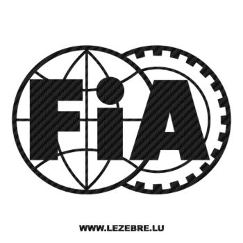 FIA Logo Carbon Decal 2