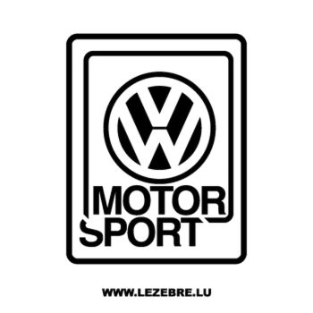 VW Volkswagen Motorsport Decal