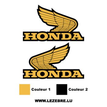 Set of 2 Honda Old Logo decals