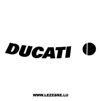 Sticker Ducati Courbé