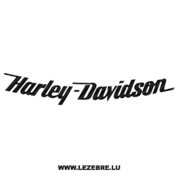 Harley Davidson Curved Carbon Decal