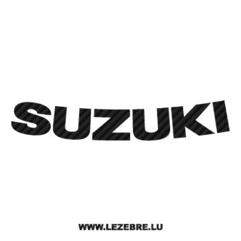 Sticker Carbone Suzuki Courbé
