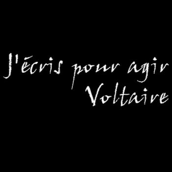 Tee shirt Voltaire j'écris