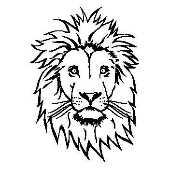 Sticker Lion Visage