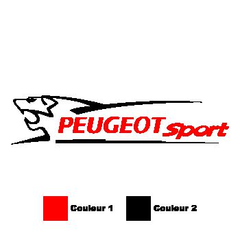 Sticker Peugeot Sport Lion Couleur