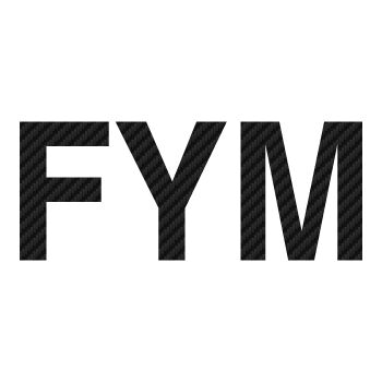 FYM logo Carbon Decal 4