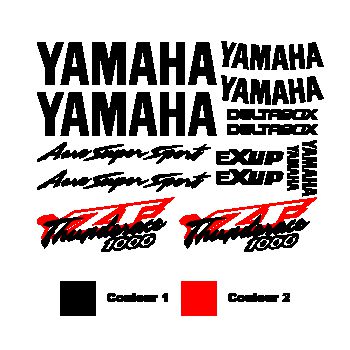 Yamaha YZF Thunderace 1000 Aero Super Sport Decals set