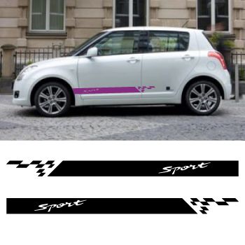 Car side Suzuki Swift Sport stripes stickers set