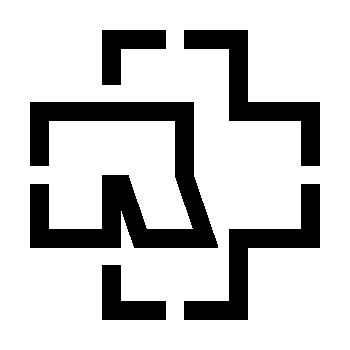 Rammstein R-Cross logo Sweat-Shirt